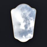 Ancien miroir forme libre
