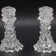 Set of 2 Candle holder in Murano Rostrato Glass by Barovier e Toso, 1950