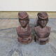 Pair of ancient cast-cast-casts, busts