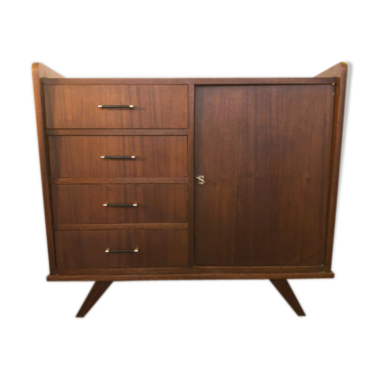 Vintage dark wood sideboard