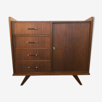 Vintage dark wood sideboard