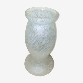 Glass paste balustre vase