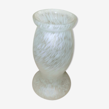 Vase balustre en pâte de verre