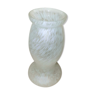 Glass paste balustre vase