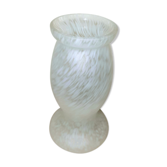 Vase balustre en pâte de verre