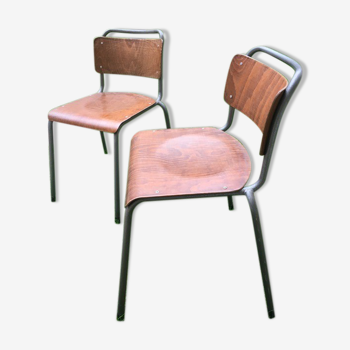 TH-Delft steel and plywood tube chairs