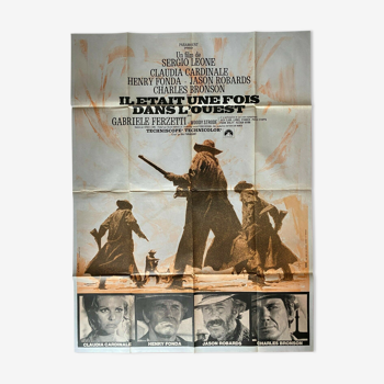 Original movie poster "Once upon a time in the West" Sergio Leone 120x160cm 1968