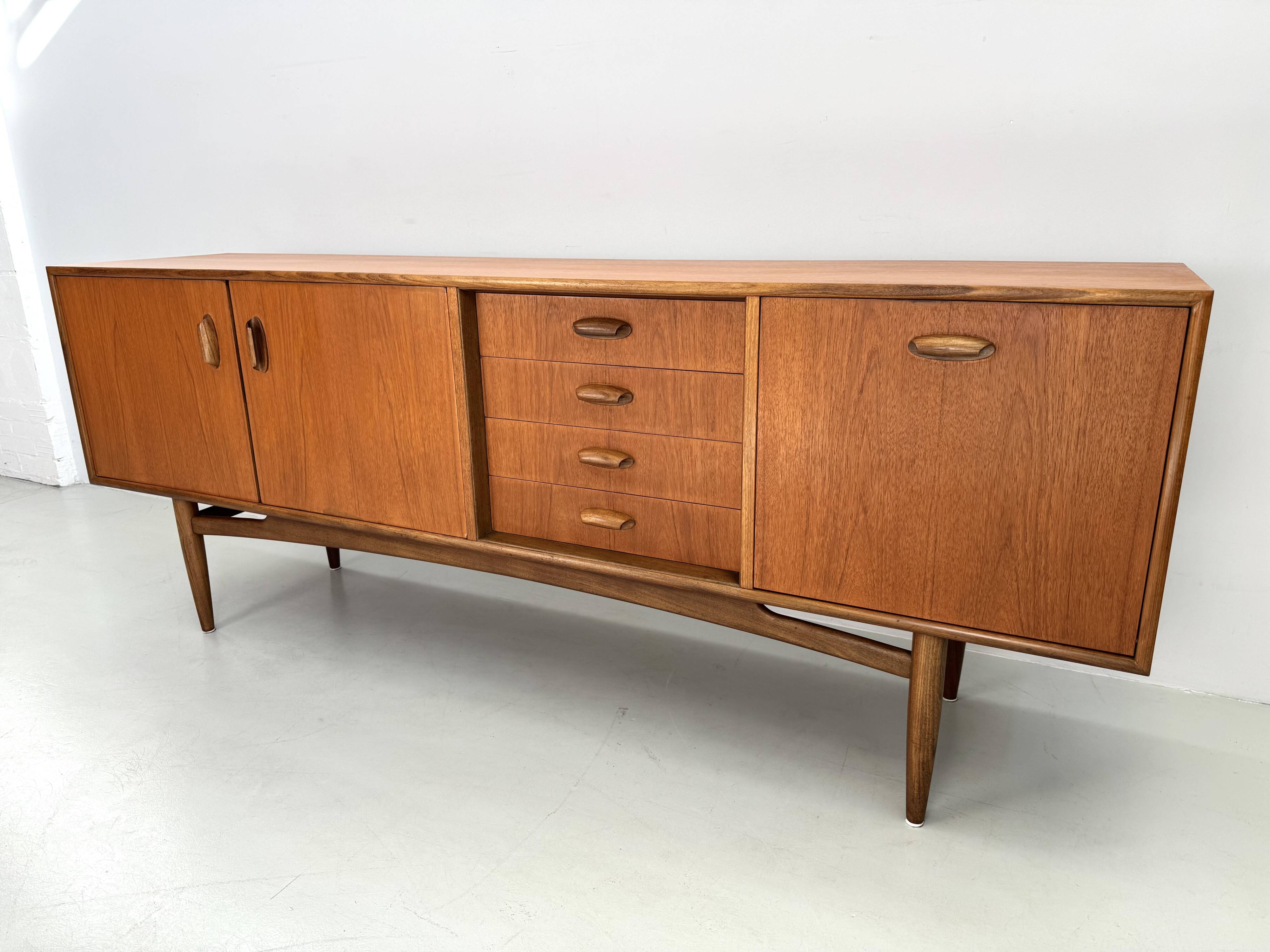 Vintage sideboard by G-Plan, designed by Victor Wilkins, from the "Brasilia