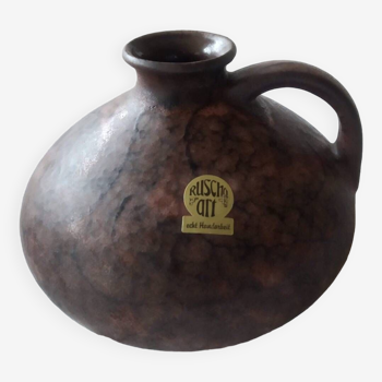 Ruscha Art Vase Vintage en argile Fat Lava Allemagne