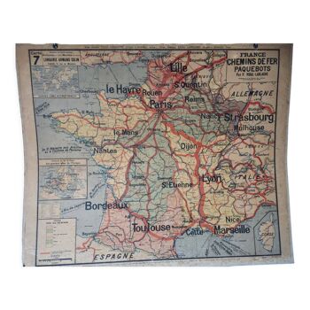 School map vidal lablache mezieres france railway - liners
