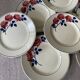 Dessert plates decorated with HBCM roses