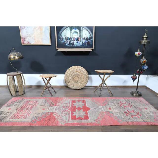 Turkish Vintage Handmade Runner, Kitchen, Stair Runner 88x282