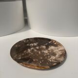 Dish in petrified wood