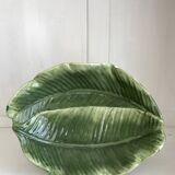 Banana majolica serving dish