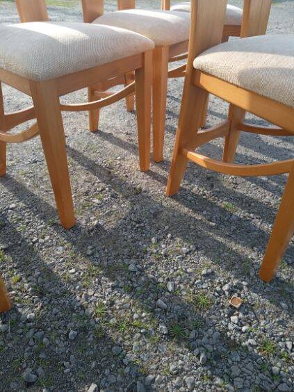Série de 5 chaises vintage
