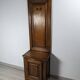 Old 19th century solid oak entrance cabinet