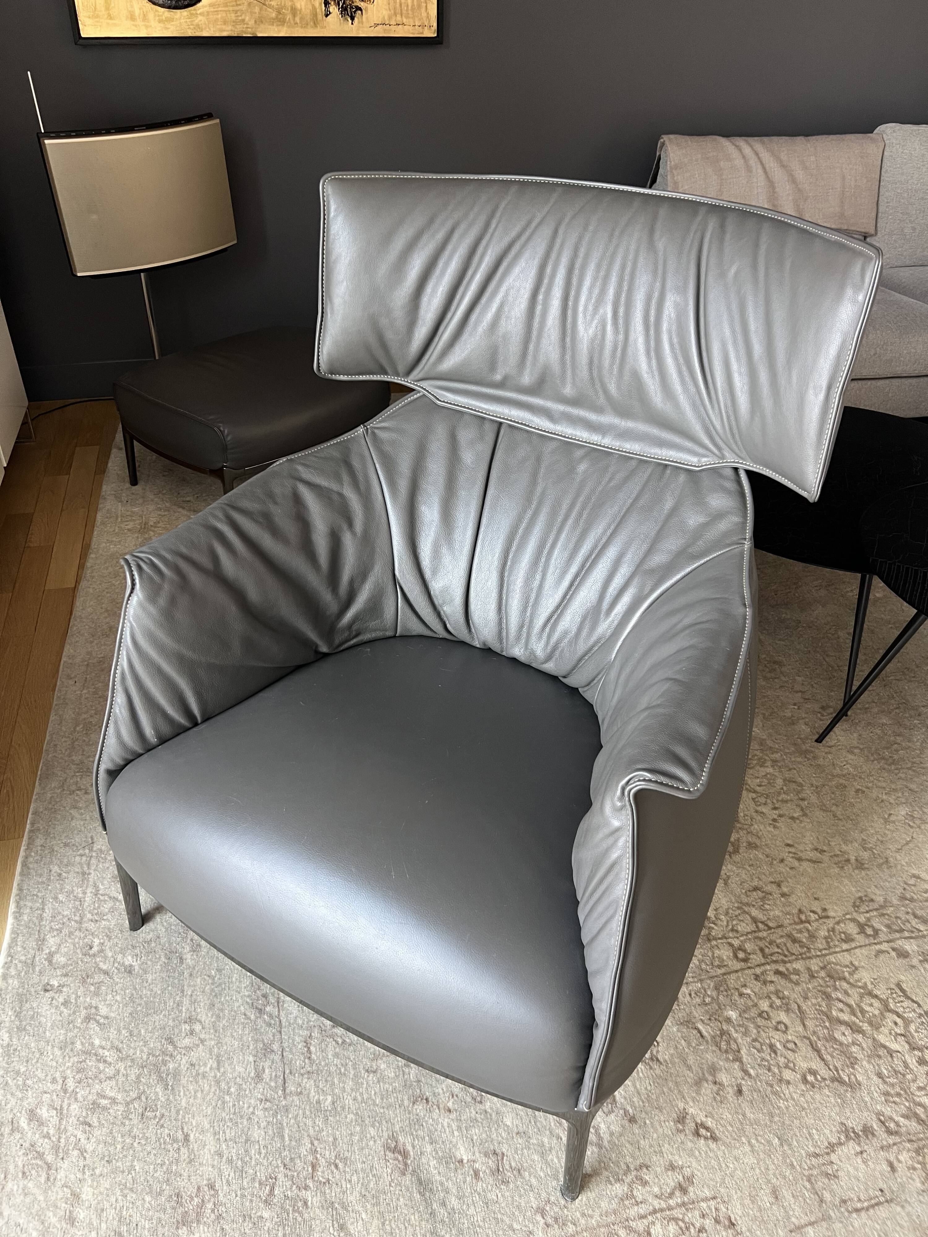 Archibald King armchair poltrona Frau Jean Marie massaud