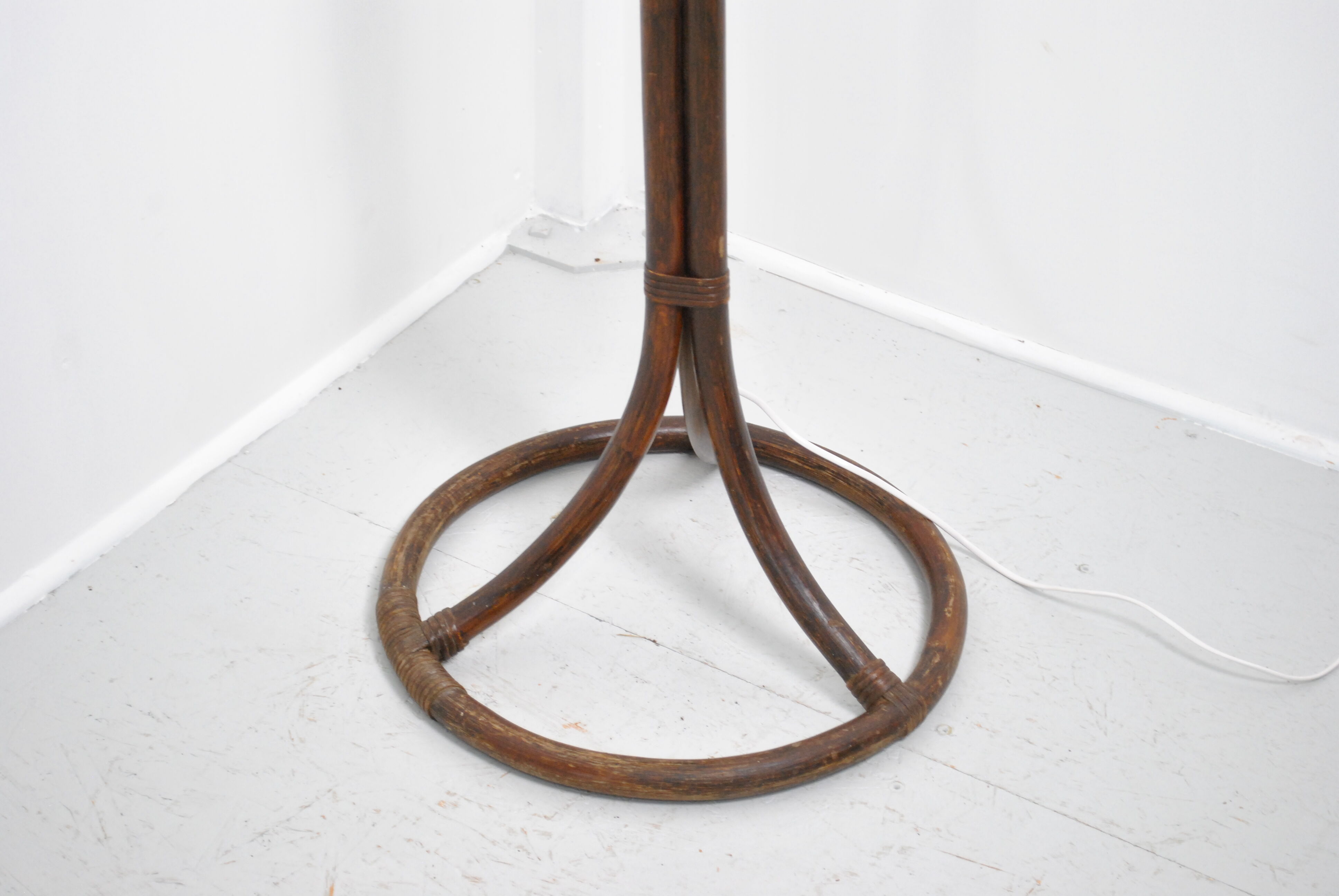 Rattan floor lamp 1970