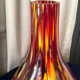 Vase made of multicolored glass paste