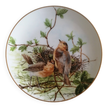 Haviland porcelain plate bird collection