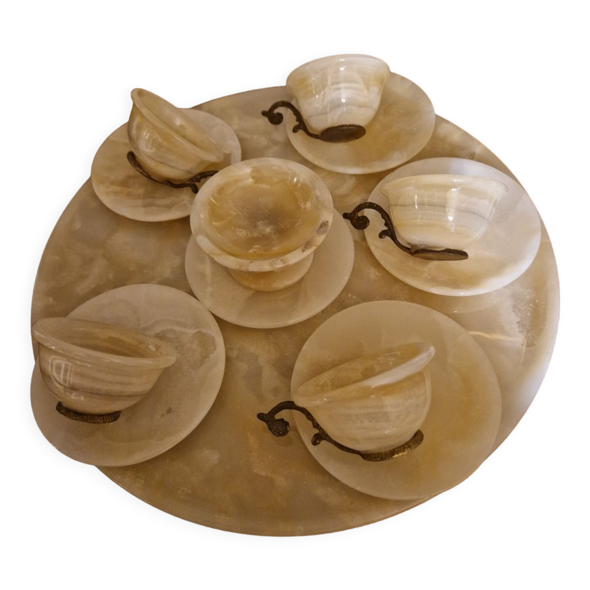 Onyx stone coffee set