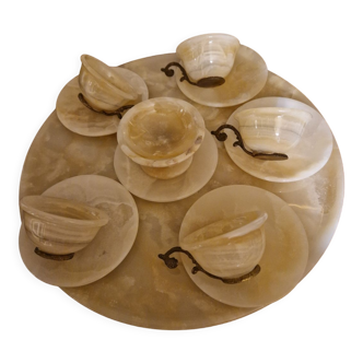 Onyx stone coffee set