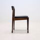 Chaise en palissandre et skaï 1960