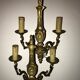 Pair of Louis XV style bronze wall sconces