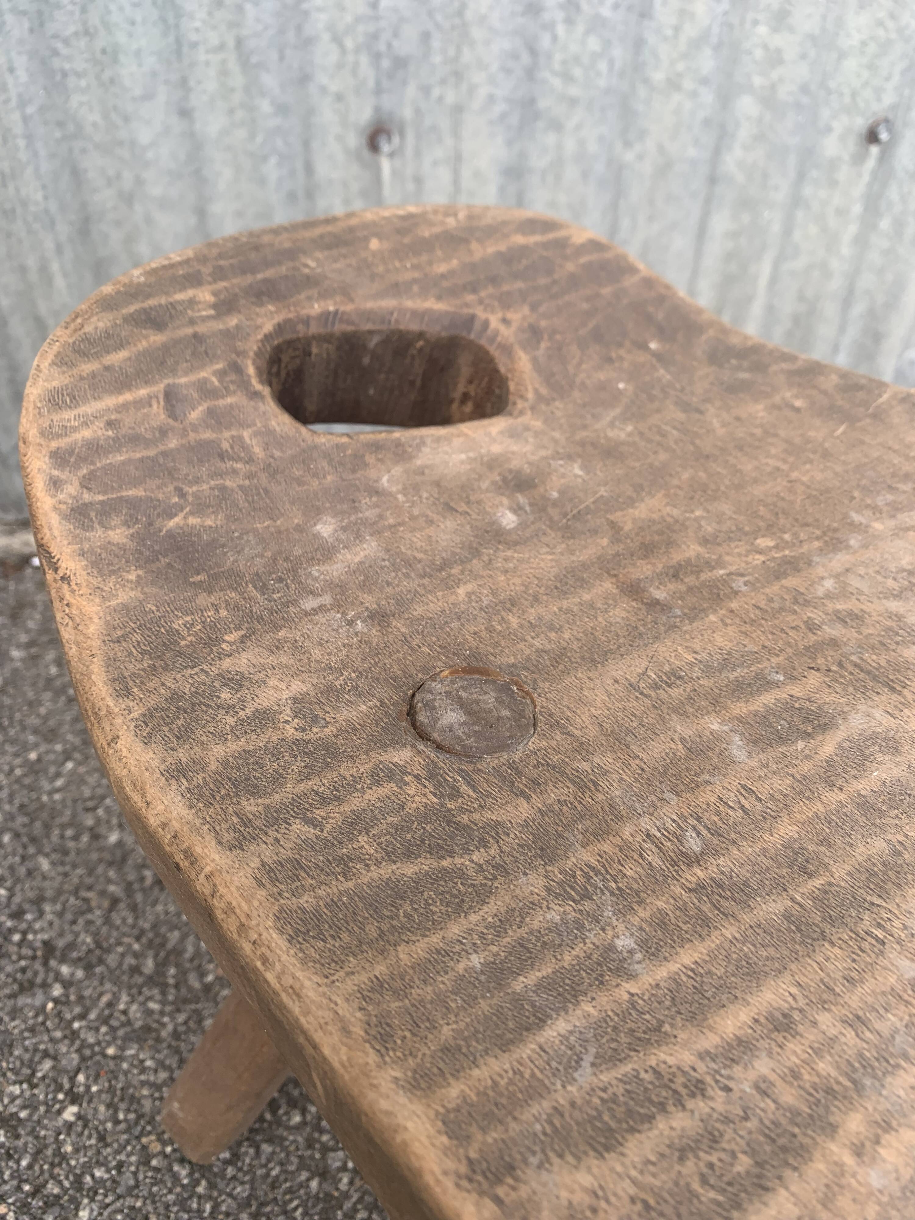 Brutalist tripod stool