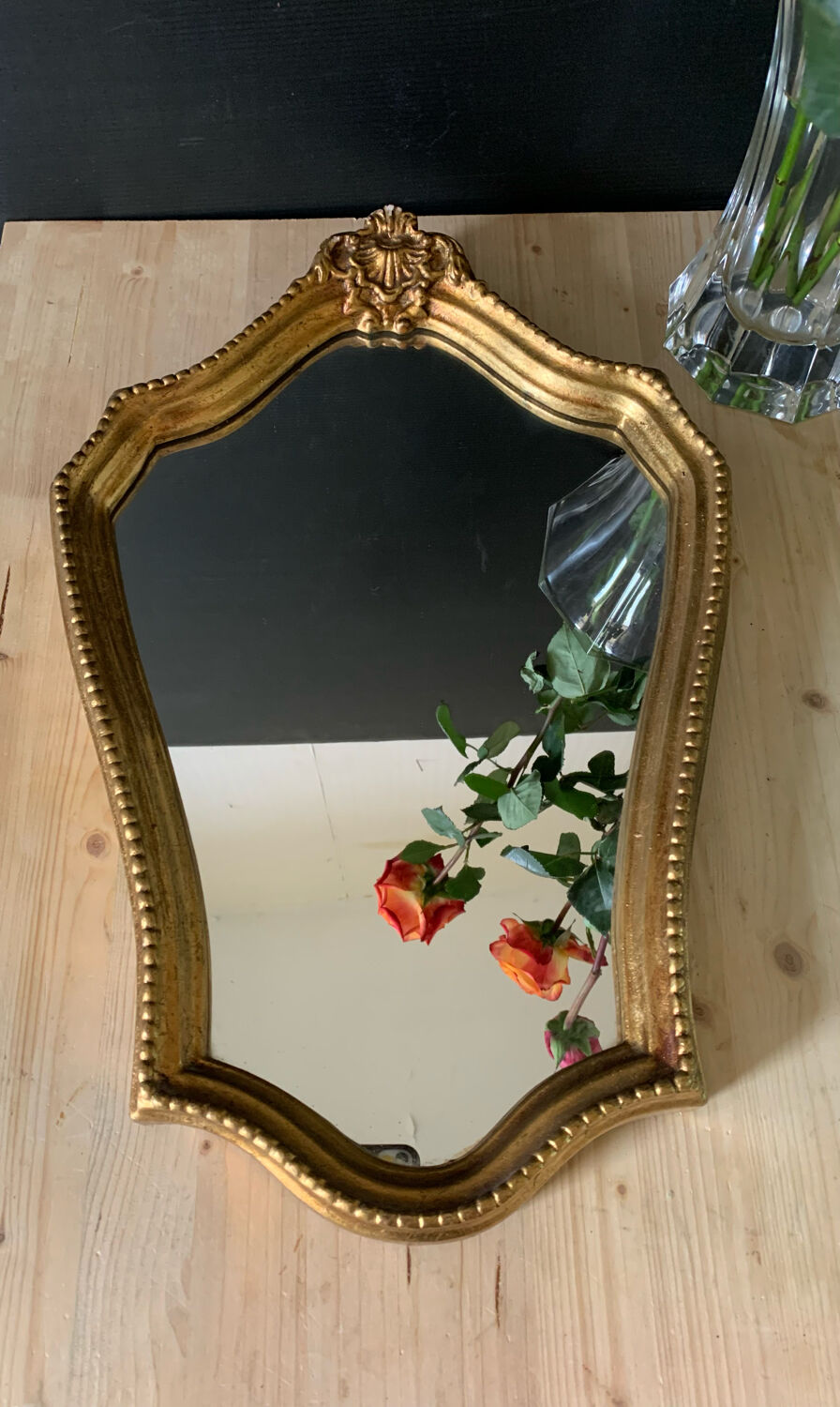Mirror gilded frame, 46x31 cm