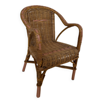 Fauteuil en osier