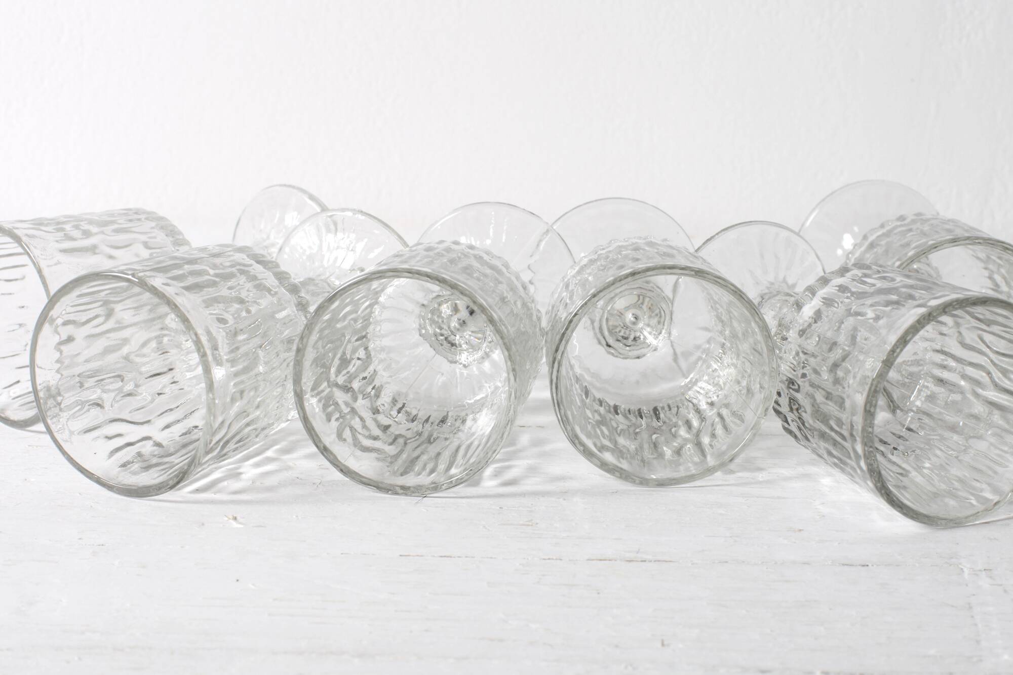 Set of 6 Ravenhead Siesta Bark Shot Glasses 6 cl / United Kingdom / 1970s