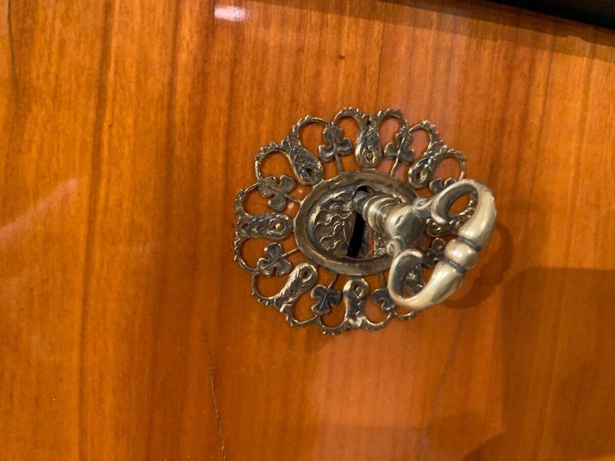 Biedermeier Secretaire in Cherry Veneer, South Germany, 1820s