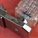 Pair of Vintage Mid-century Wall Sconces 1960s Chrome and Glass
