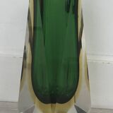 Murano Sommerso octagonal vase by Flavio Poli - 1960s