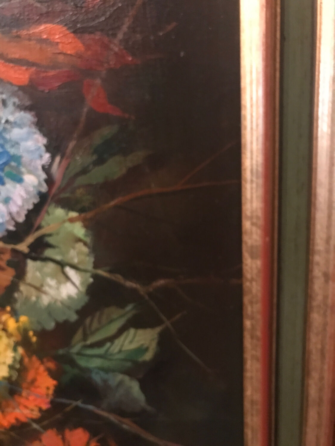 Still life with flowers, oil on canvas