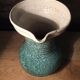 Ceramic pitcher Accolay cracked green