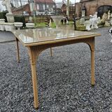 Vintage rattan table