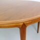 Swedish walnut dining table by B. Fridhagen for Bodafors, 1960s