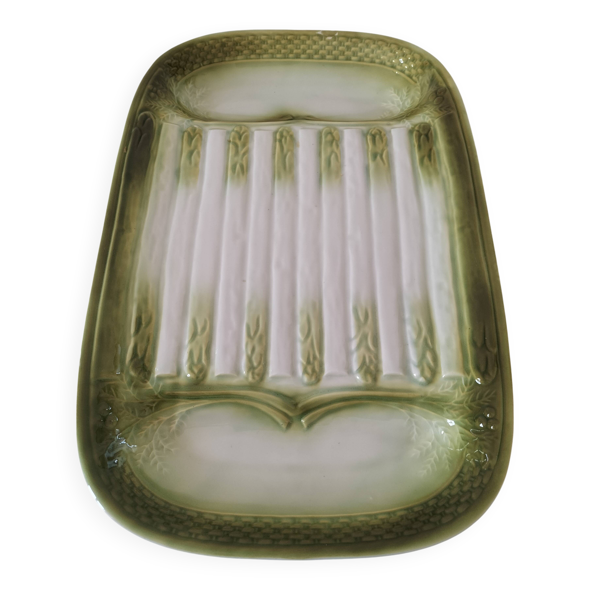 Large asparagus dish – Moulin des Loups Orchies 1950s