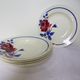 6 vintage soup plates from K&G Luneville, Chantal model