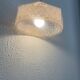 Vintage 1930s suspension pink clouded glass chandelier - 60 cm