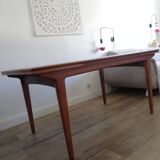Table teck extensible années 60