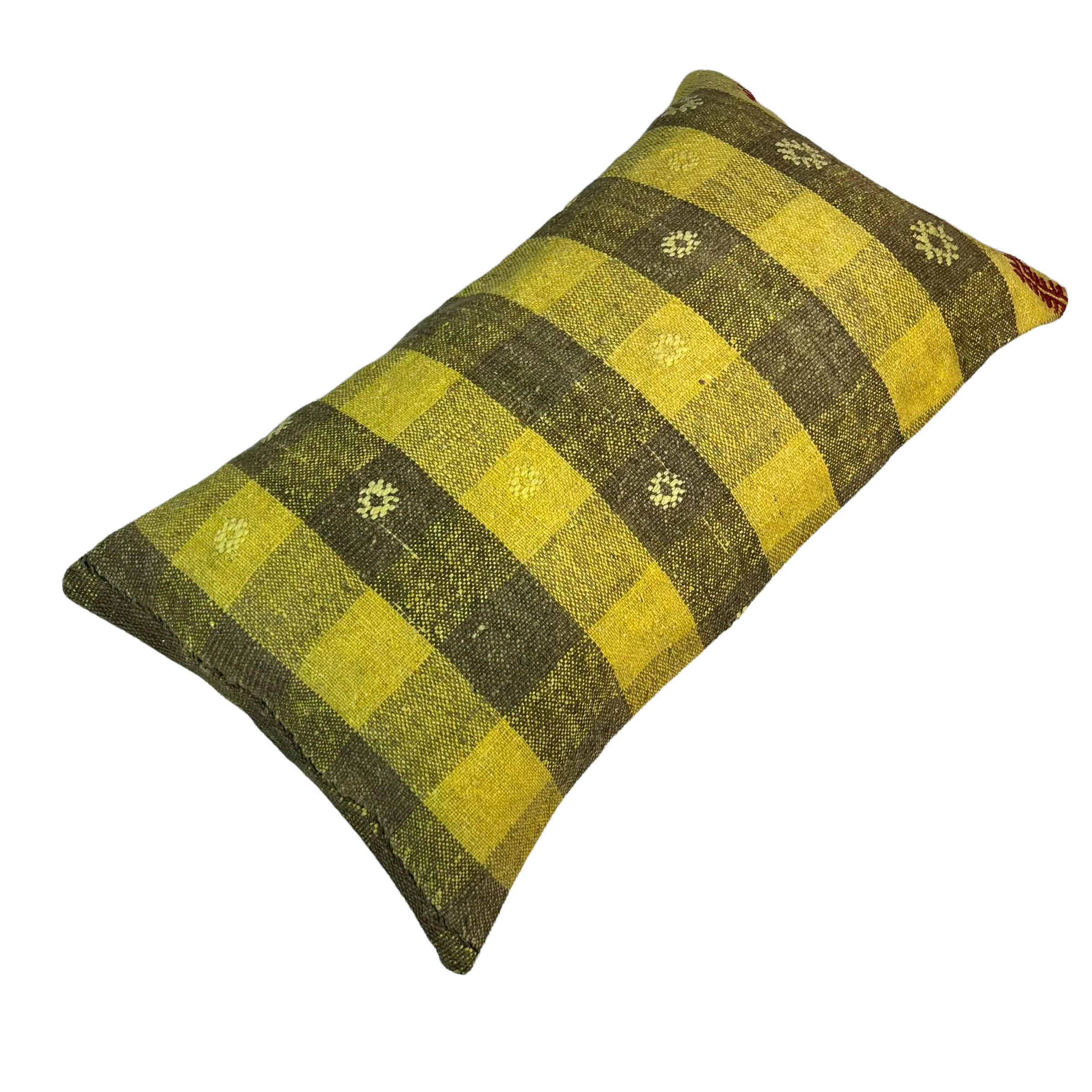 Vintage turkish kilim cushion cover , 30 x 60 cm