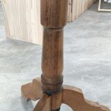 Guéridon en chêne, table d'appoint 19e