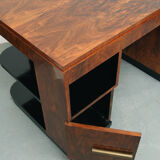 1930s Art Deco Desk caucasian walnut