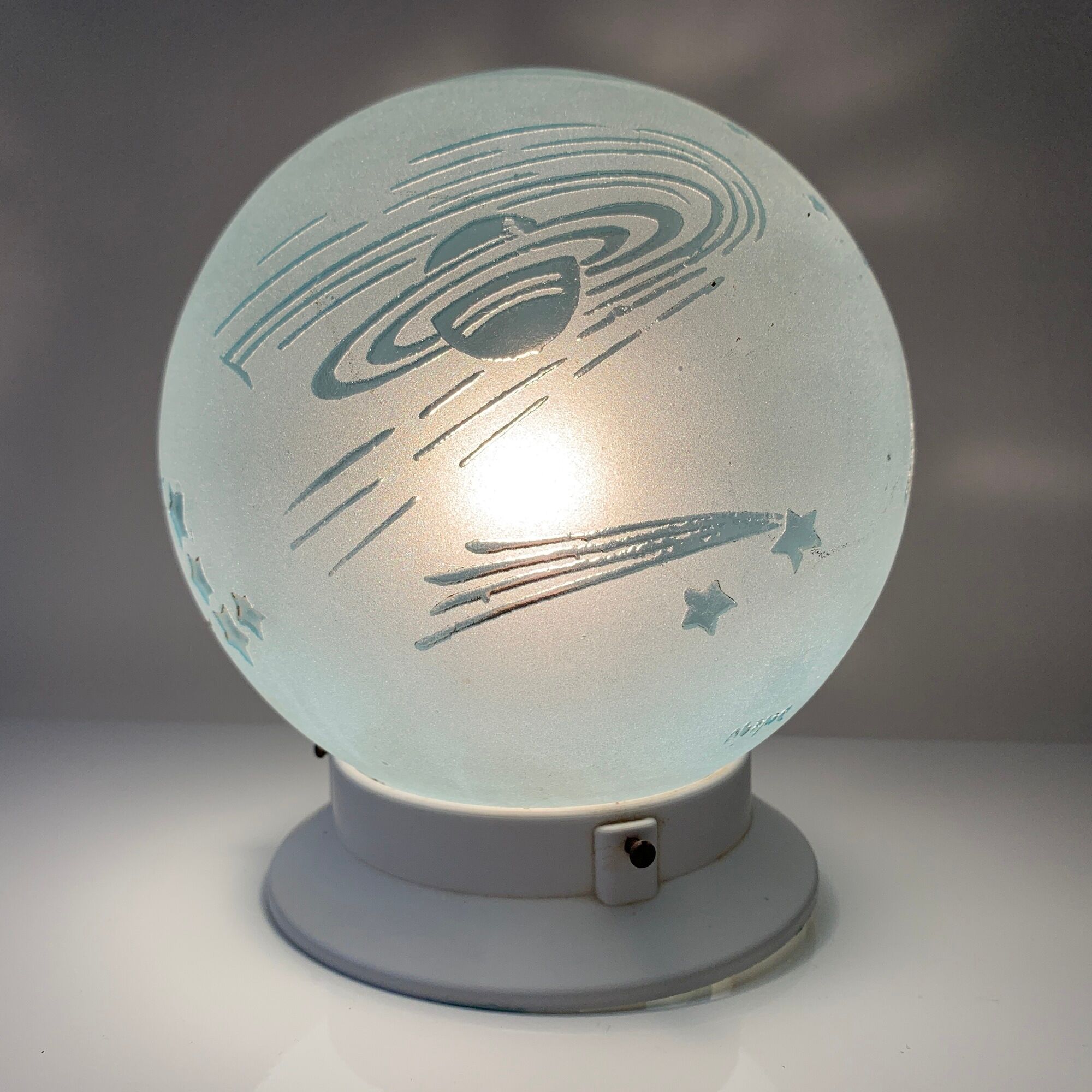 Ceiling lamp old art deco Deveau Pantin around 1920 decoration star planet angel