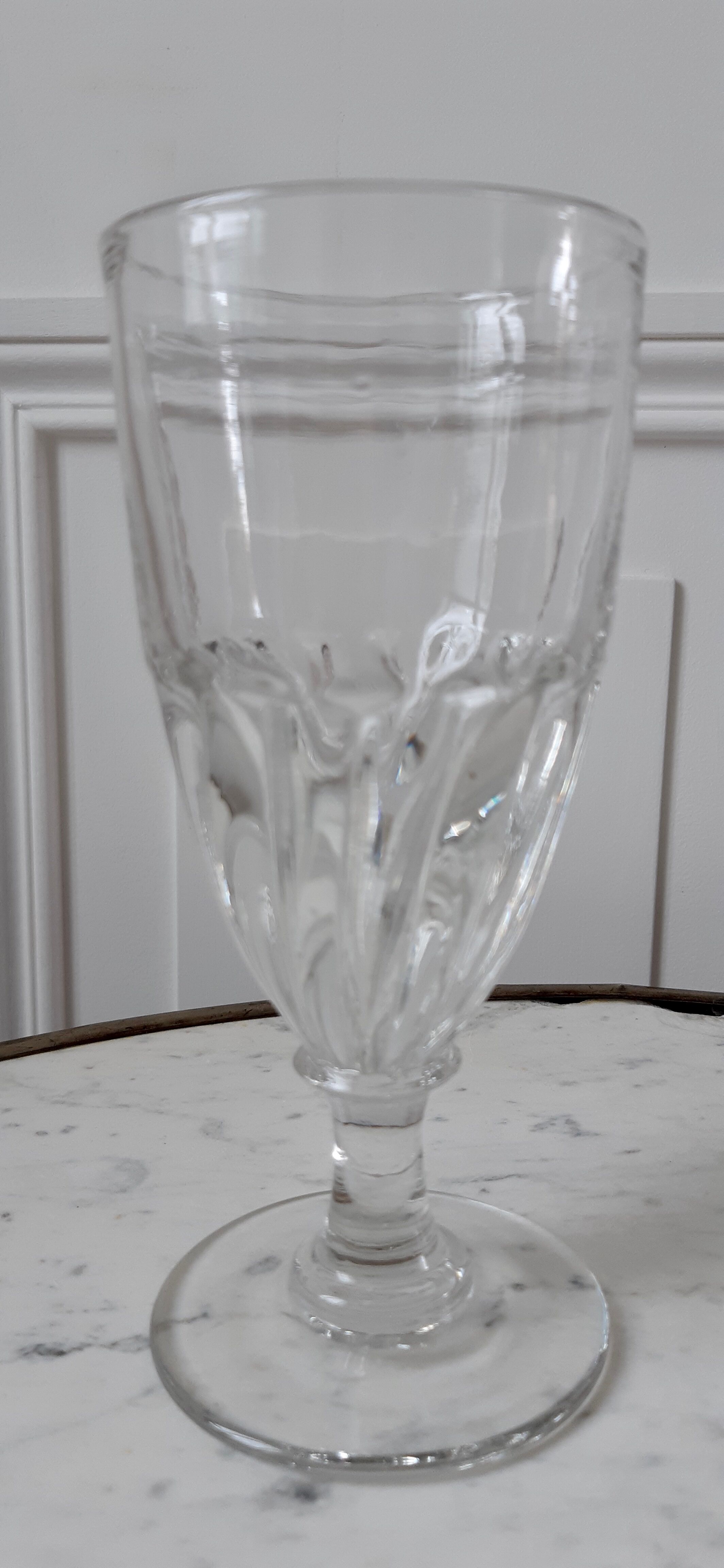 Duo of absinthe glasses late nineteenth century