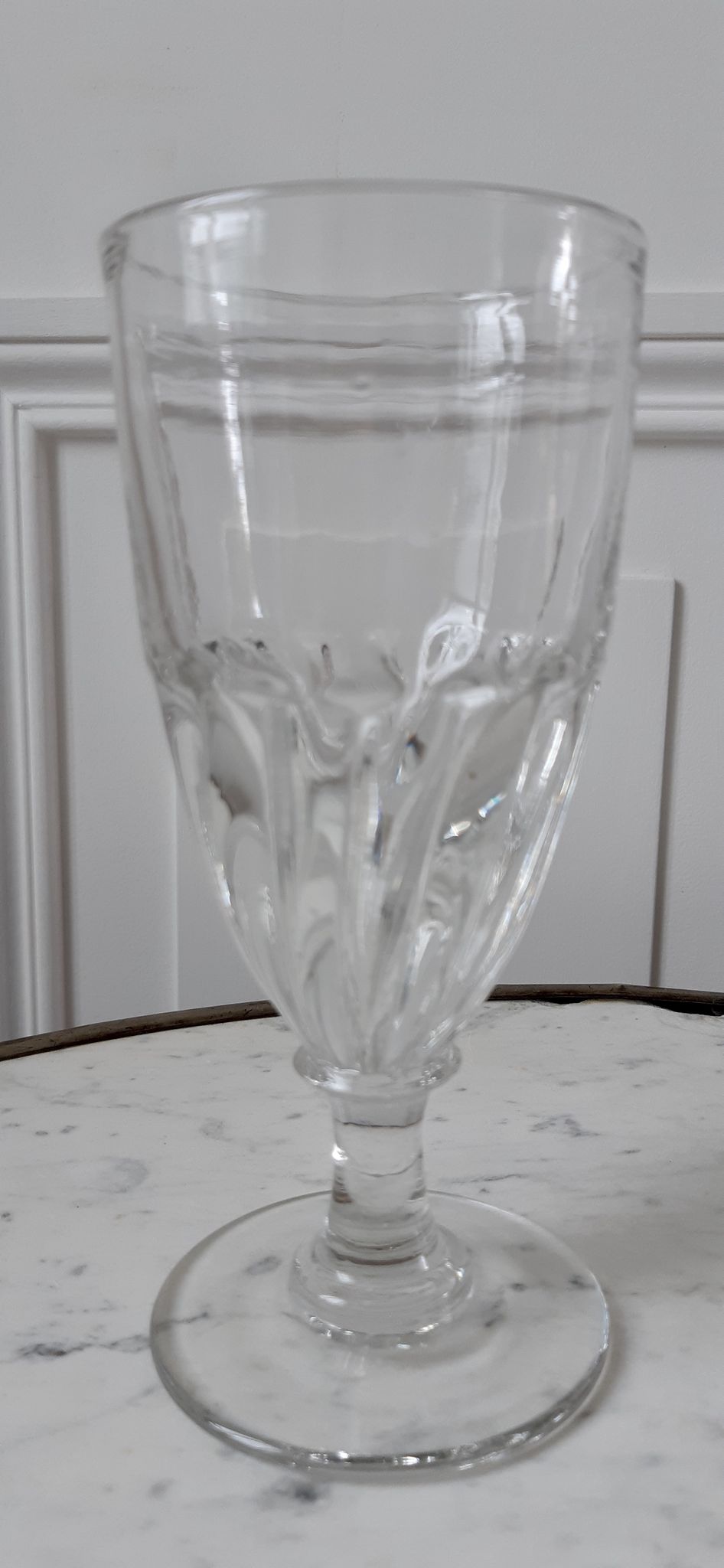 Duo of absinthe glasses late nineteenth century