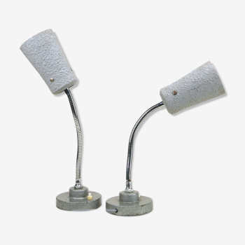 Pair of flexible industrial lamps